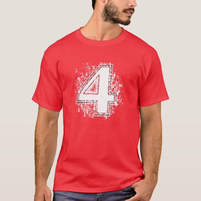 T-shirt Número quatro (Frente)