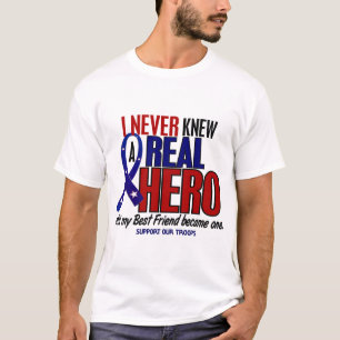 T-shirt Nunca conheceu um melhor amigo do herói 2 (apoie