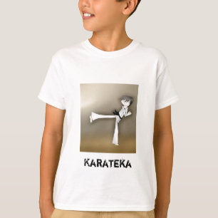 T-shirt Nunca dê acima o tshirt Karateka de Karate Kid