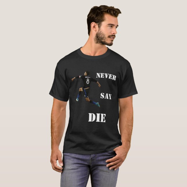 T-shirt "nunca diga morrer" dos terremotos de San (Frente Completa)