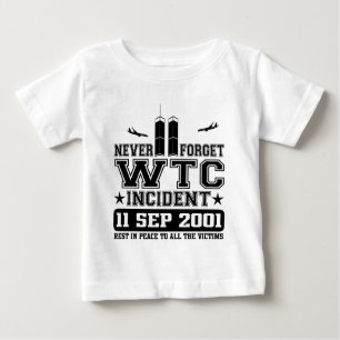 T-shirt Nunca esqueça World Trade Center o 11 de setembro
