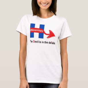 T-Shirt Nunca Hillary Devil Details