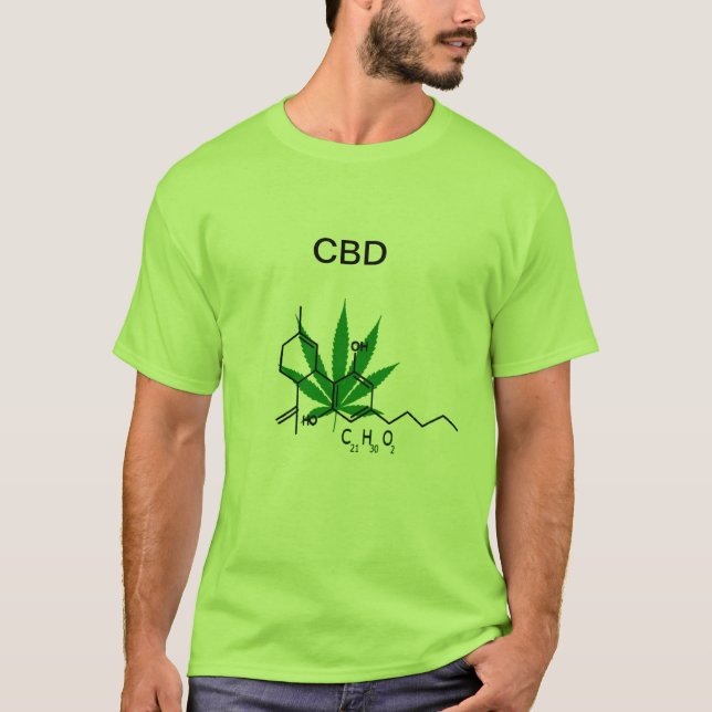 T-shirt nutriente da apreciação de CBD (Frente)