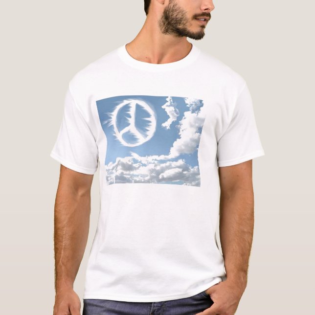 T-shirt Nuvem da paz e do amor (Frente)