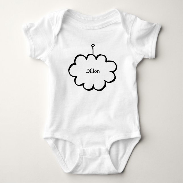 T-shirt Nuvem Personalizada em uma Corda (Frente)