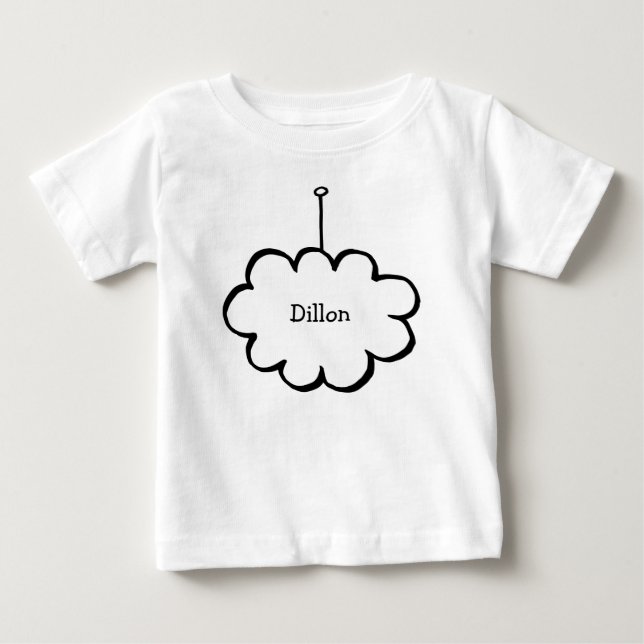 T-shirt Nuvem Personalizada na Corda (Frente)
