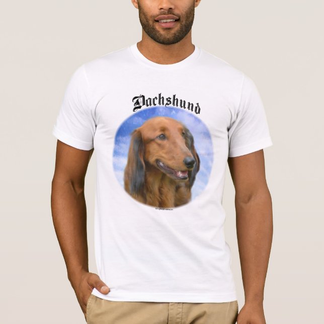 T-shirt Nuvens de Dachshund (Frente)