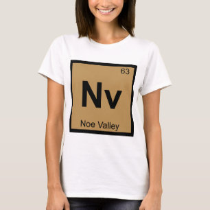 T-shirt Nv - Noe Valley São Francisco Símbolo da Química