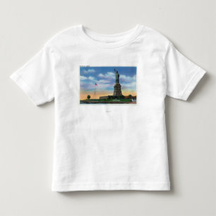 T-shirt NYC, YorkView novo da estátua da liberdade