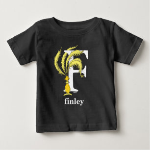 T-shirt O ABC do Dr. Seuss: Letra F - Branco Adicione se