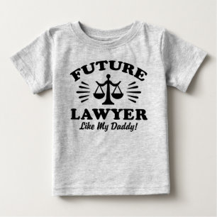 T-shirt O advogado futuro gosta de meu pai