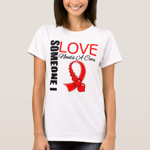 T-shirt O AIDS alguém amor de I precisa uma cura