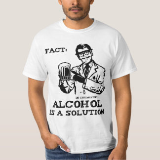 T-shirt O álcool é uma solução na química
