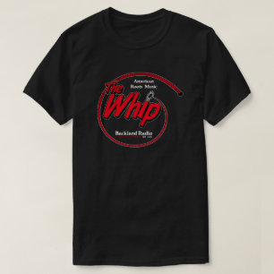 T-shirt O americano vermelho & branco do chicote enraíza