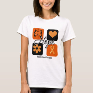 T-shirt O amor da esperança da esclerose múltipla inspir