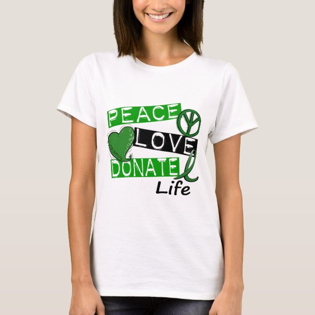 T-SHIRT O AMOR DA PAZ DOA A VIDA (Frente)