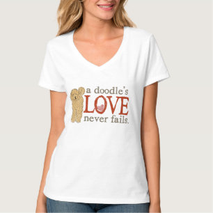 T-shirt O amor de um Doodle nunca falha - GoldenDoodle