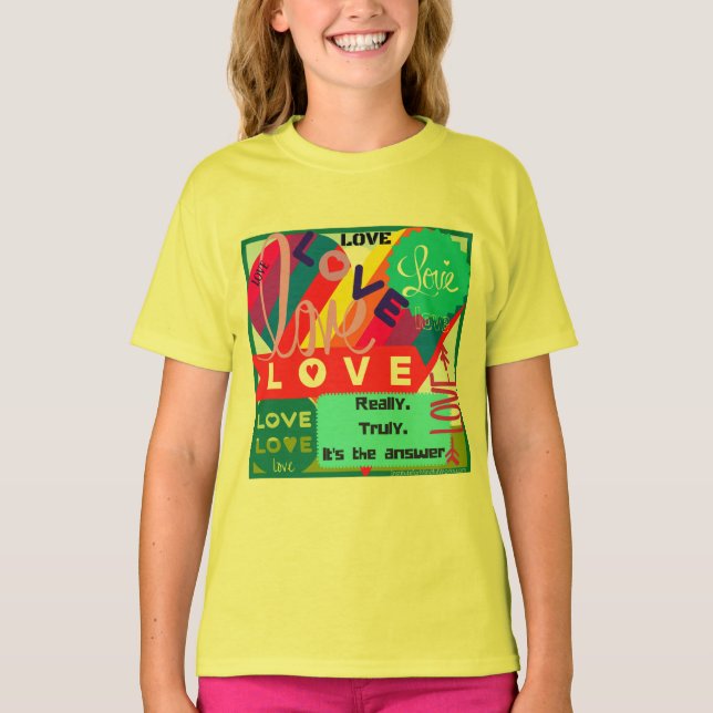 T-shirt O amor é a resposta (Frente)