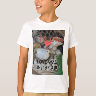T-shirt O amor estava no ar