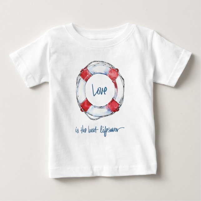 T-shirt O amor litoral das citações | é o melhor lifesaver (Frente)