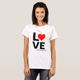 T-shirt O amor não é fácil