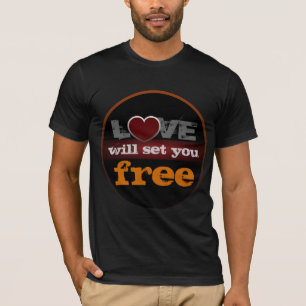 T-shirt O Amor Vai Libertar A Canvas Bella.