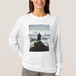 T-shirt O andarilho acima do mar da névoa, 1818