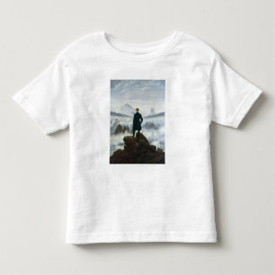 T-shirt O andarilho acima do mar da névoa, 1818