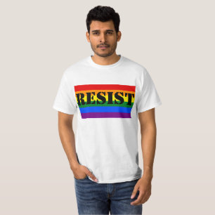 T-shirt O Anti-Trunfo LGBTQ resiste