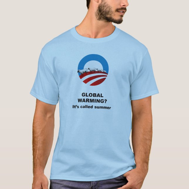 T-shirt O aquecimento global é chamado verão (Frente)