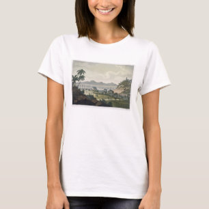 T-shirt O aqueduto em Rio de Janeiro (gravura da cor)
