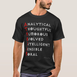 T-shirt O ateísmo é… (versão escura)