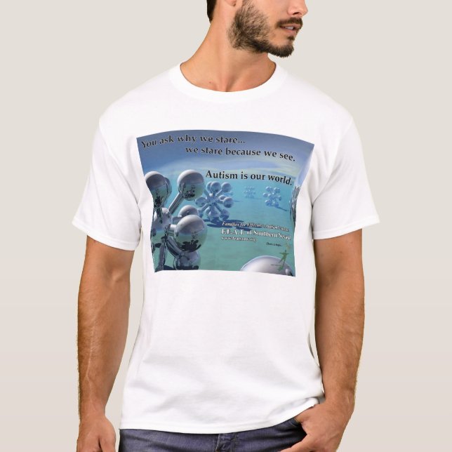 T-shirt - o autismo é nosso mundo (Frente)