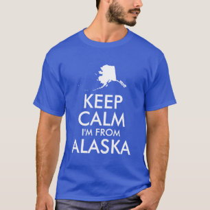T-shirt O azul e o branco mantêm a calma que eu sou de