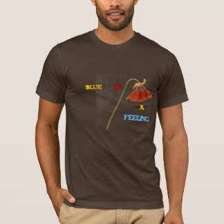 T-shirt o azul é um sentimento