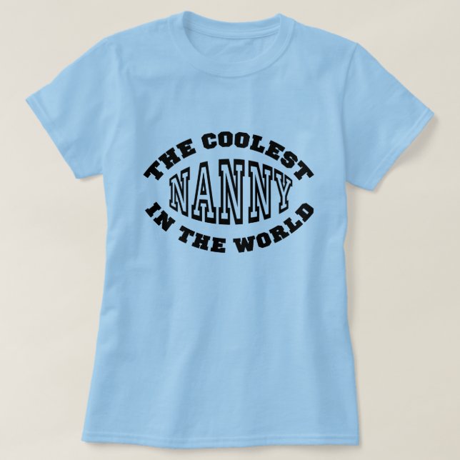 T-shirt O baby-sitter o mais fresco no mundo (Frente do Design)