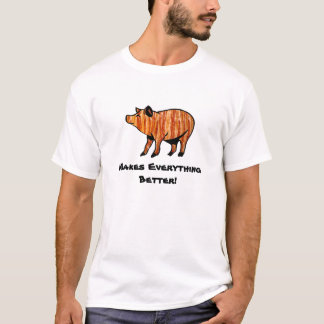 T-shirt O bacon faz tudo melhor!