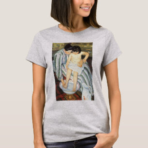 T-shirt O Banho de Criança por Mary Cassatt Impressionismo