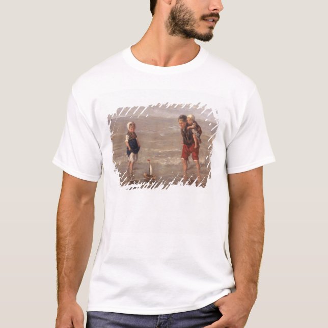 T-shirt O barco do brinquedo (Frente)