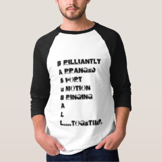 T-shirt O basebol é vida