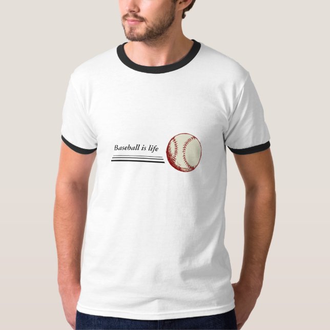 T-shirt O basebol é vida (Frente)
