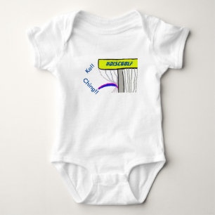 T-shirt O bebê do #DiscGolf, onsie
