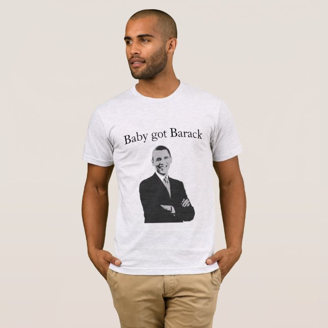 T-shirt O bebê obteve Barack (Frente Completa)
