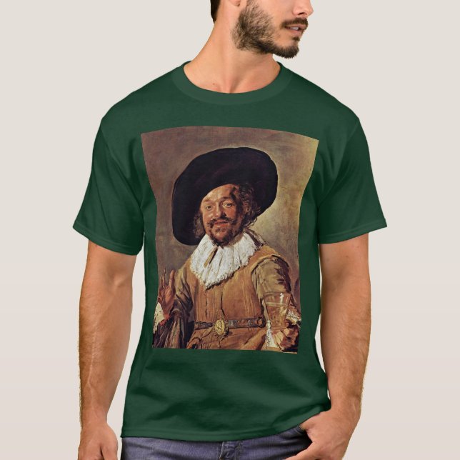 T-shirt O bebedor alegre. Por Frans Hals (Frente)