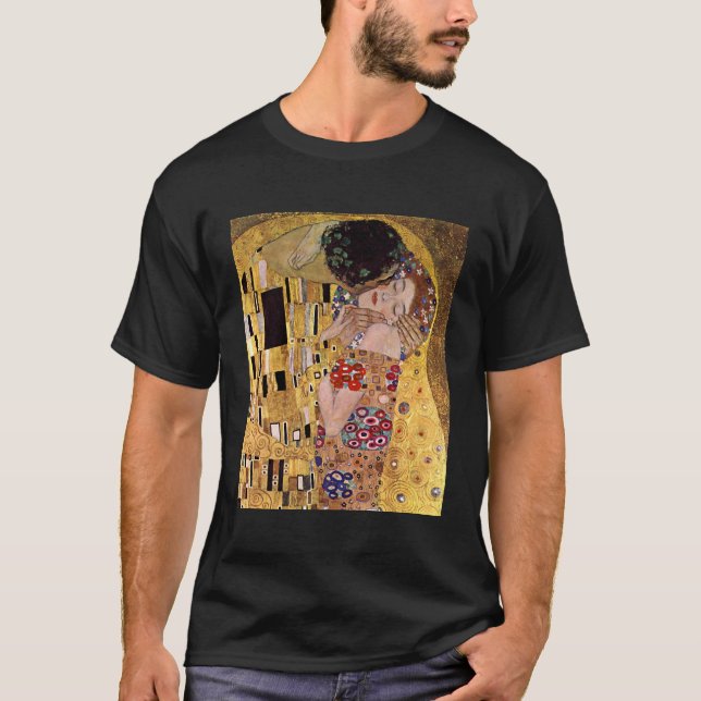 T-shirt O beijo, Gustavo Klimt (Frente)