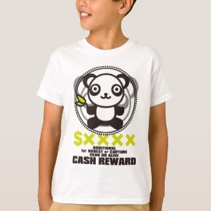T-shirt O brinquedo de pelúcia do panda
