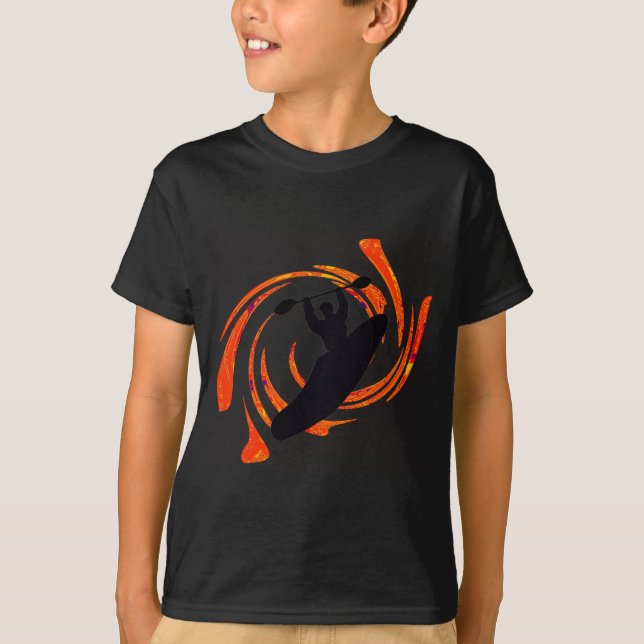 T-shirt o caiaque molha a ascensão (Frente)