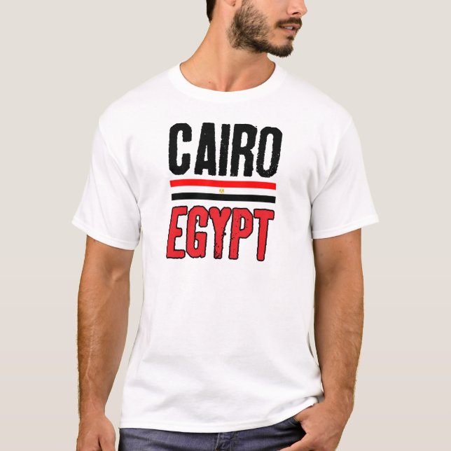 T-shirt O Cairo, Egipto (Frente)