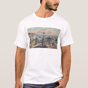 T-shirt O cais Chain na parte dianteira em Brigghton