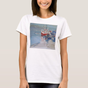 T-shirt O cais Salcombe do pescador